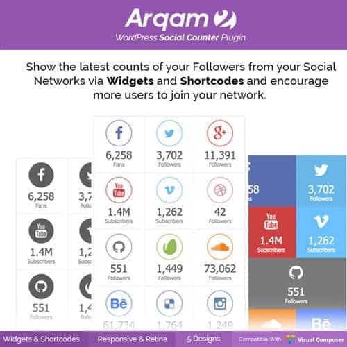 Social-Counter-Plugin-for-WordPress-Arqam.jpg Social Counter Plugin for WordPress – Arqam - Image 1