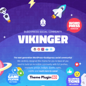 Vikinger - BuddyPress and GamiPress Social Community - WordPress Theme