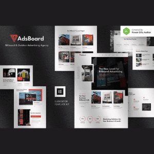 AdsBoard – Billboard & Outdoor Advertising Agency Elementor Template Kit