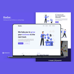 Badar — Software & SaaS Unbounce Landing Page