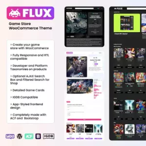 FLUX – Game Store WooCommerce Theme
