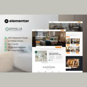 Ophelia – Hotel & Resort Elementor Template Kit