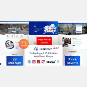 Braintech - Technology & IT Solutions WordPress Theme
