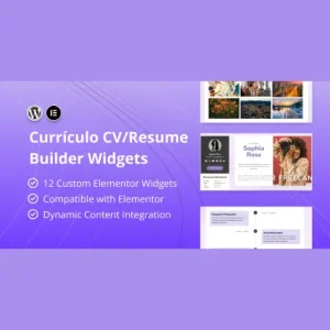 Curriculo - CV/Resume Builder Elementor Widgets