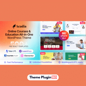 Education WordPress Theme For University & Online Course - Acadia