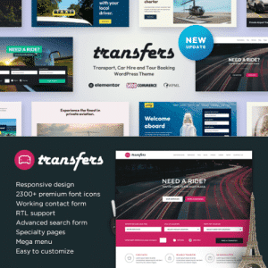 Transfers - Transport and Car Hire WordPress Theme