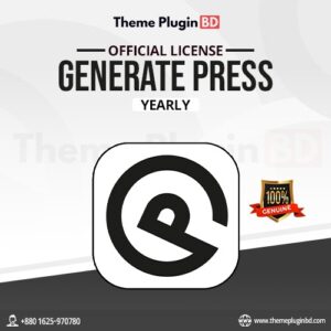 GeneratePress Premium 1 Yearly Original License Key Activation