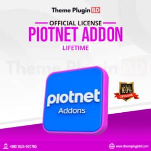 Piotnet Addons For Elementor Lifetime Original License Key Activation