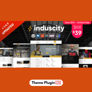 Induscity - Factory and Manufacturing WordPress Theme