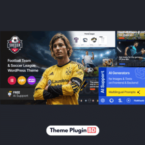 SoccerClub - Football Team & Soccer League WordPress Theme